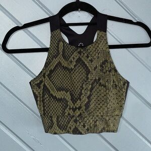 Varley Snake Print Sports Bra